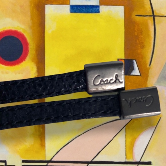 Coach Moreen Heels Black Platform Leather Women Shoes Size 8 B - Picture 6 of 17